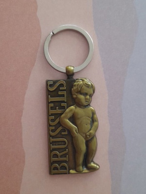 Keychain with Brussels Manneken Pis figure