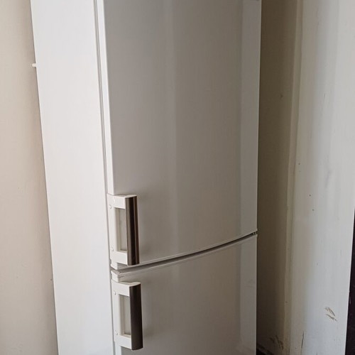 AEG refrigerator model S-53600CSWO with freezer, parts condition