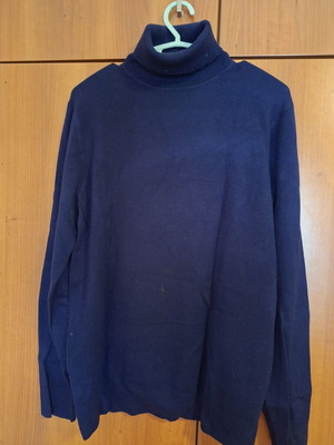 Turtleneck sweater like new, dark blue, XL by Abrand Jeans