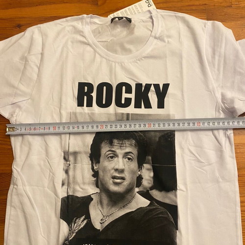 Cotton tshirt XL new, black and white