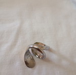 Two-tone adjustable steel ring new