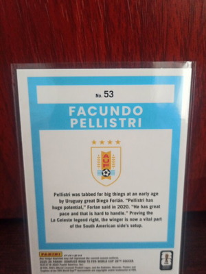 Facundo Pellistri Silver Road to FIFA World Cup card like new