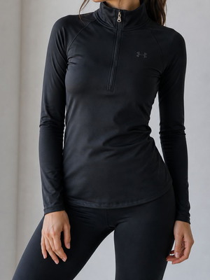 Under Armour black half-zip athletic shirt XS