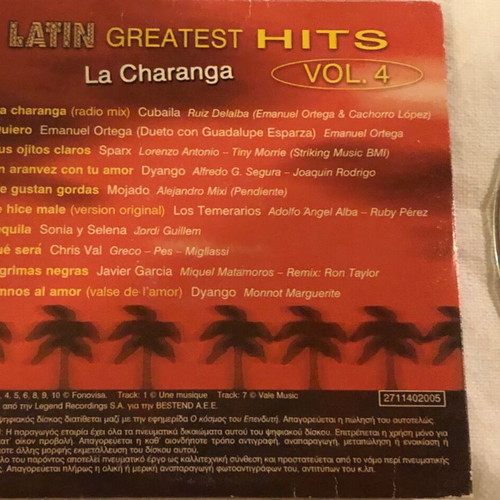 Latin Greatest Hits CD Vol.4 like new
