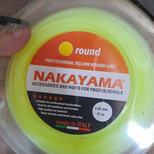 Nakayama trimmer line 3.50x37m new, professional yellow round