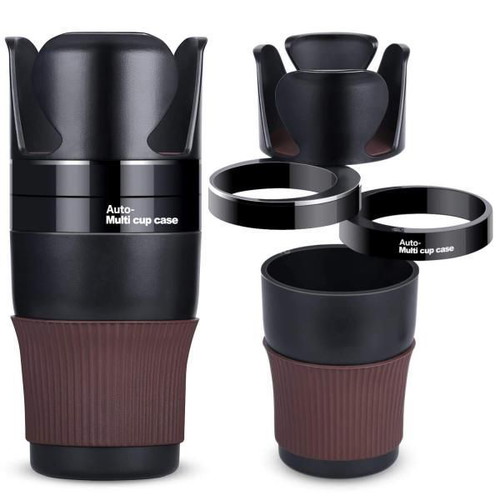 Multi-Use Car Cup Holder 5-in-1 Adjustable, ABS Plastic