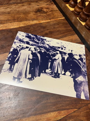 Venizelos photo at the front used, Megalokonomou archive