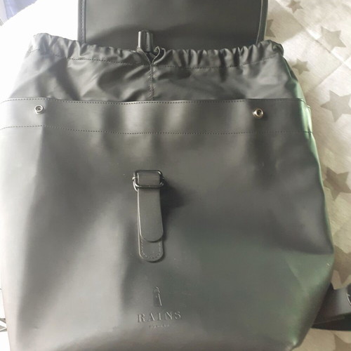 Rains backpack black waterproof used