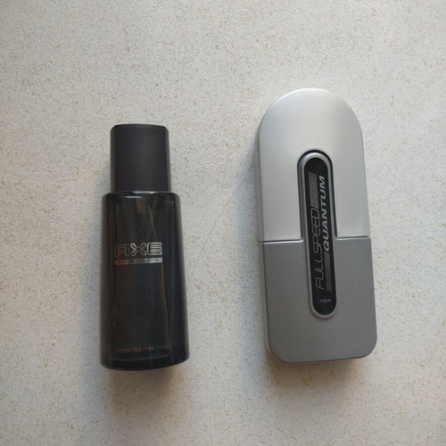 Axe Dark Temptation EDT and Avon Full Speed Quantum unisex perfumes 100ml