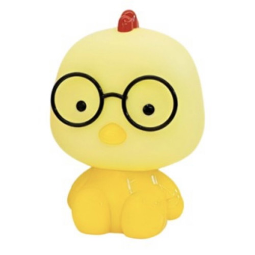 Kids animal lamp with glasses like new, night light 21cm