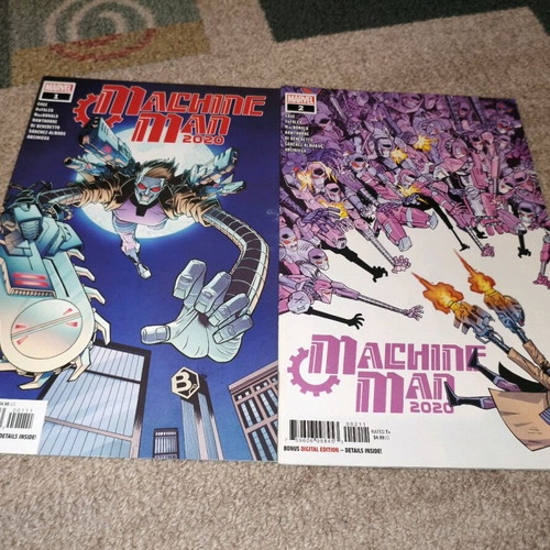 Machine Man 2020 issues 1 and 2 new