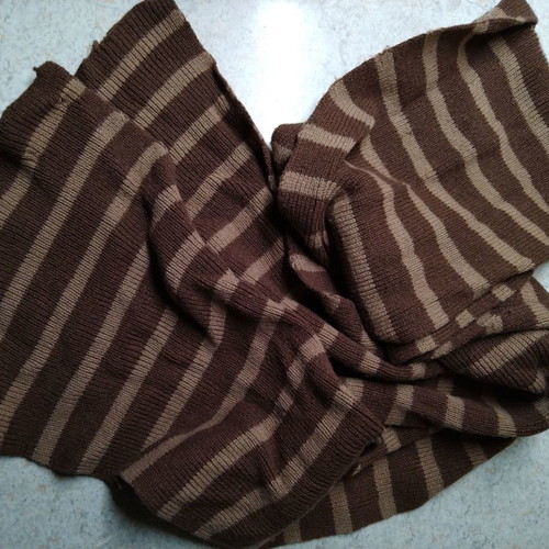 Brown striped scarf like new