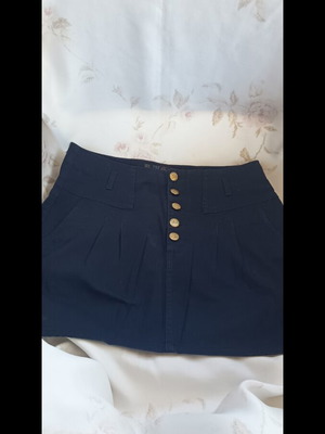 Zara blue skirt with gold buttons like new, size XL
