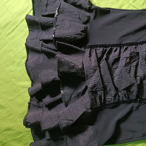 Benissimo black strapless evening dress like new, size S