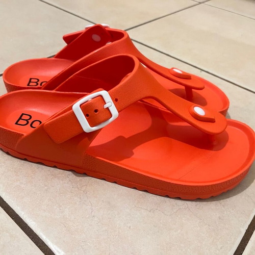 Bozikis sandals like new, size 39, red orange