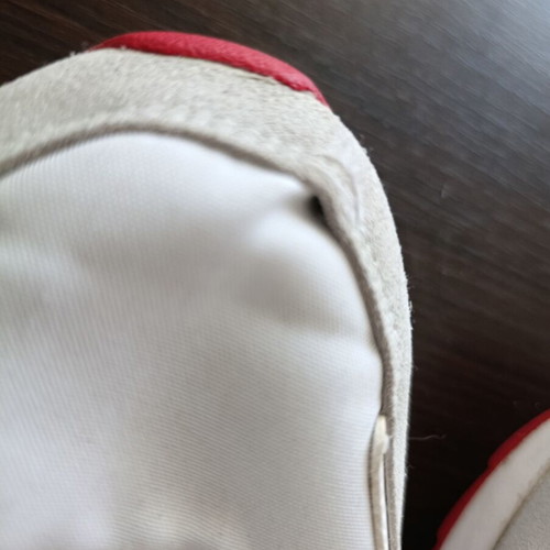 Adidas athletic shoes size 44 used, white and blue
