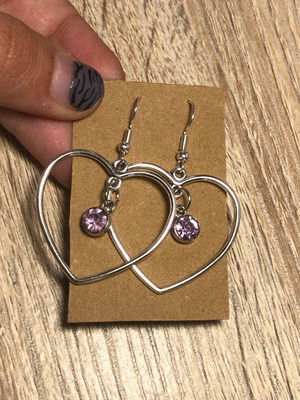 Handmade Heart Punk Rock Emo Gothic Earrings