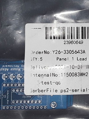 PCBs PS2-Serial Rev 0.6 καινούργια, πακέτο 5 μπλε