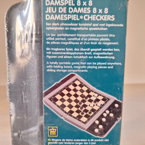 Travel magnetic checkers game new
