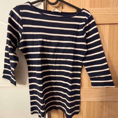 Zara blouse striped black and white size M like new