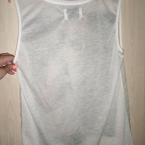 Blouse used transparent with design