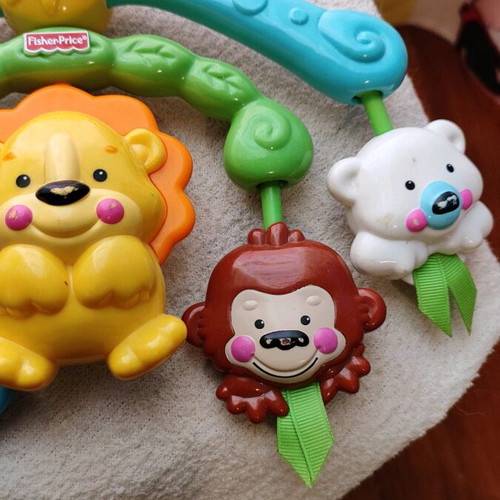 Fisher-Price baby stroller mobile toy used
