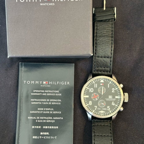 Tommy Hilfiger chronograph like new, men's, blue