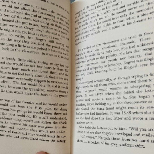 Outwards From Earth book used, a selection of science fiction