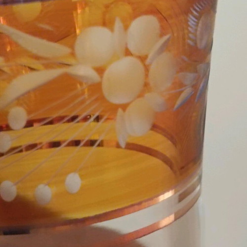 Crystal vase vintage 25 cm like new