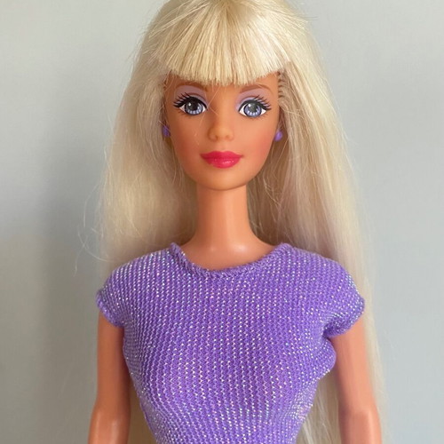Mattel 1997 Bead Blast Barbie doll used with long blonde hair