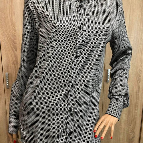 Brand's shirt new, size M, cotton, black and white