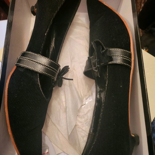 Prada vintage velour shoes used, collectable