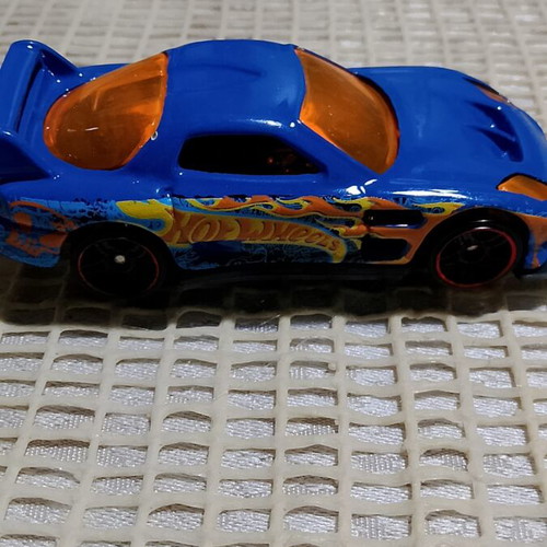 Mazda RX-7 JDM Import Tuner Hot Wheels Car 24/Seven Blue 2012 like new