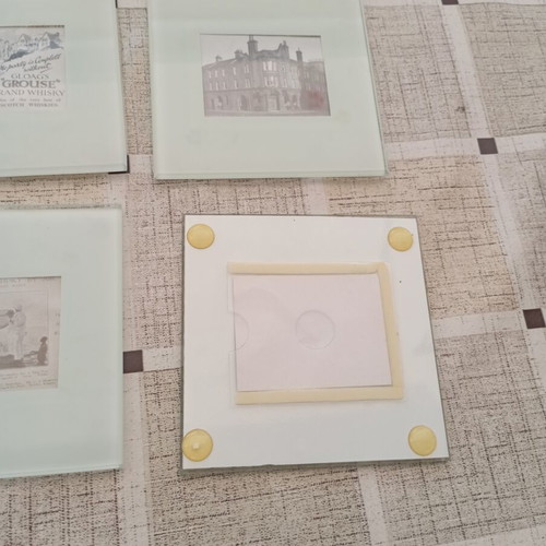 The Famous Grouse glass coaster set, 5 sets of 4 pieces
