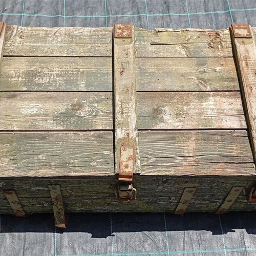 Cold War Military Wooden Box used with Soviet markings