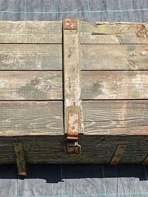 Cold War Military Wooden Box used with Soviet markings