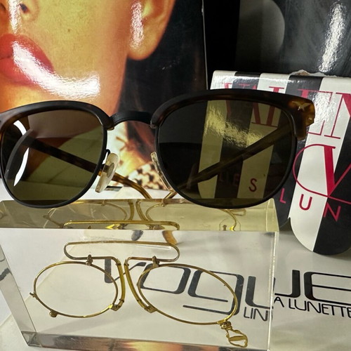 Vintage German sunglasses tortoiseshell with gold details new