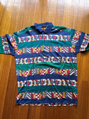 Paul & Shark Yachting vintage polo shirt XL like new with nautical print