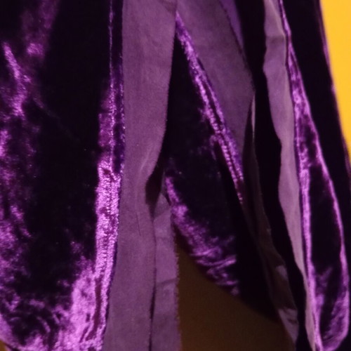 Laura Ashley purple skirt UK 14, viscose and silk