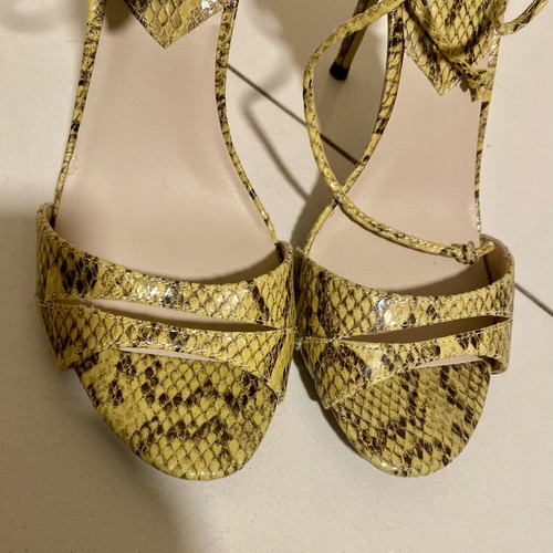 Mango sandals with ankle laces, new, heel height 10cm, size 39
