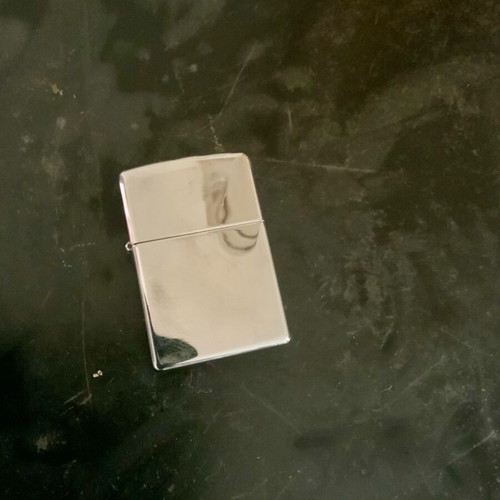 Zippo High Polished Chrome lighter used with original box