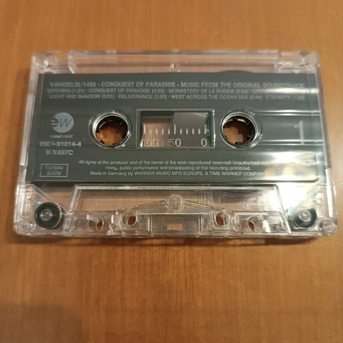 VANGELIS 1492 cassette like new, classical