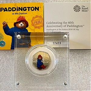 Paddington at the station 2018 50p silver proof coin