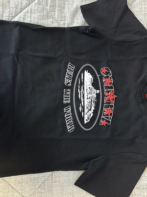 Corteiz Alcatraz tee size L, black