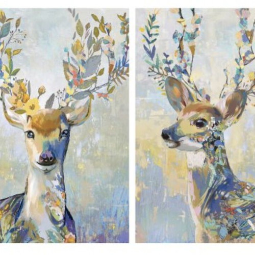 IKEA paintings with reindeer like new, set of 2, 50x70 cm each