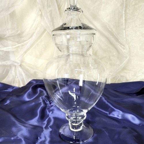 Glass Apothecary vase like new, height 60cm