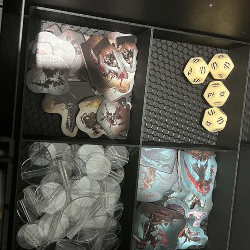 Grimcoven 3D printed insert for board game standees edition