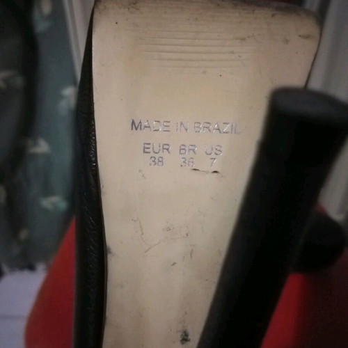 Tsakiris Mallas black pumps like new, size 38, 14cm heel