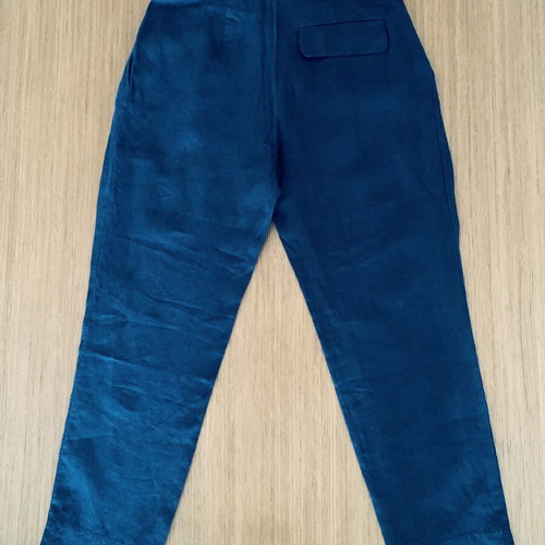 Linen high-waist pants The Line Project like new, blue, XS