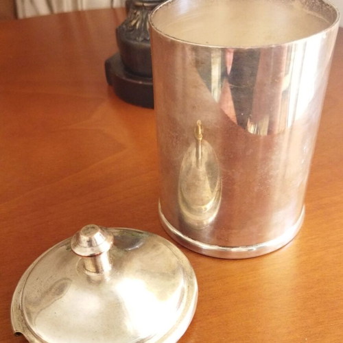 Silver Plated sugar bowl used, Apolo house Brazil